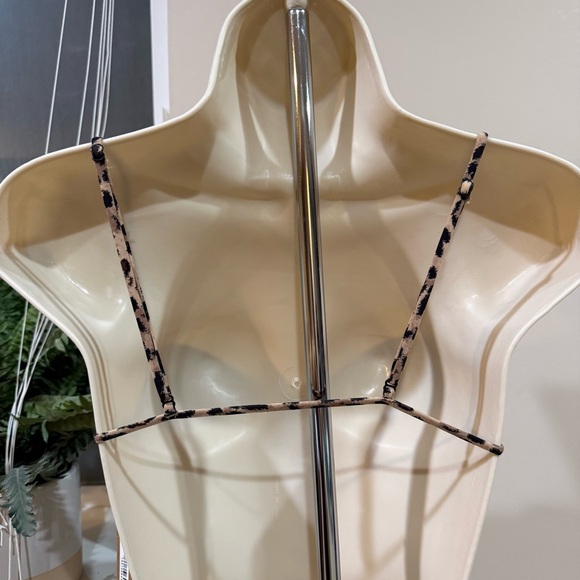 NWT Skims Fits Everybody Micro Bandeau in Sienna Jaguar Print - Size S - Picture 2 of 6